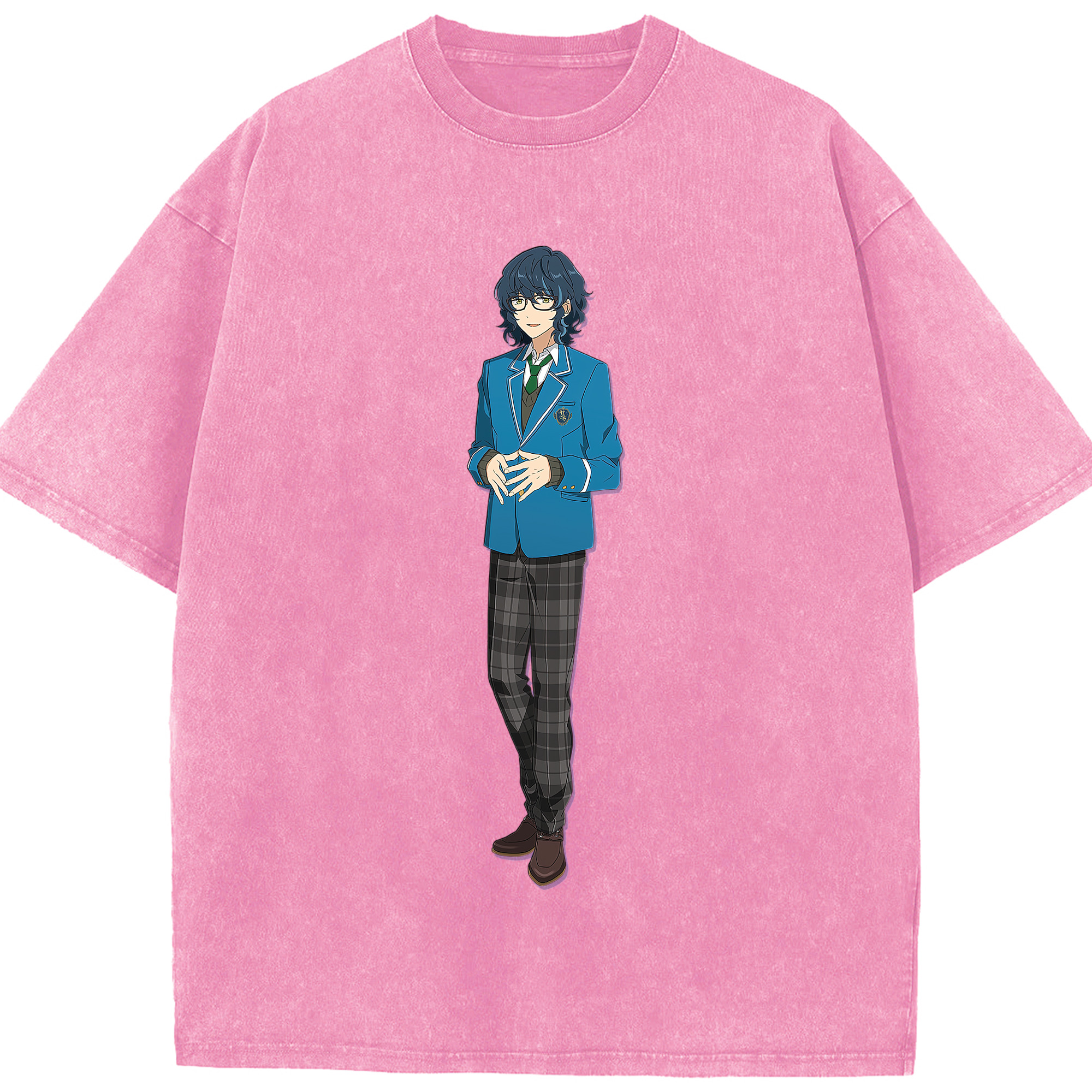 （画像用） あんさんぶるスターズ! Ensemble Stars 綿100% ヴィンテージ風 半袖Tシャツ（フロントプリント）